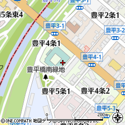 北海道札幌市豊平区豊平４条1丁目周辺の地図