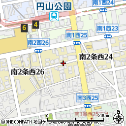北海道札幌市中央区南２条西25丁目周辺の地図