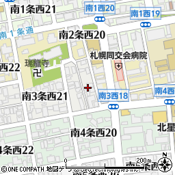 〒064-0803 北海道札幌市中央区南三条西２２丁目の地図