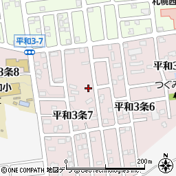 北海道札幌市西区平和３条7丁目1周辺の地図
