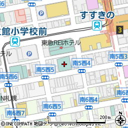 ホテルルートイン札幌中央周辺の地図