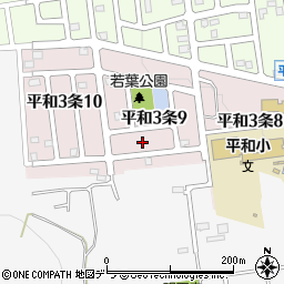 北海道札幌市西区平和３条9丁目5周辺の地図
