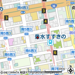 トヨタレンタリース新札幌地下鉄すすきの駅前店周辺の地図