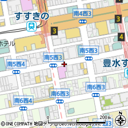 ラウンドワン札幌すすきのパークエステートパーキング 夕方パック17:00～22:00 ハイルーフ対応周辺の地図