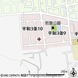 北海道札幌市西区平和３条10丁目2-4周辺の地図