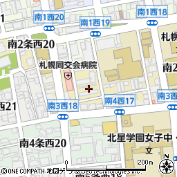 北海道札幌市中央区南２条西19丁目周辺の地図