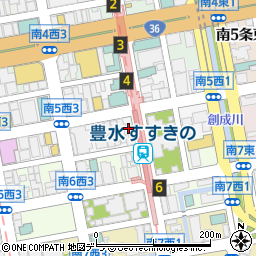 ヴァージン 札幌周辺の地図