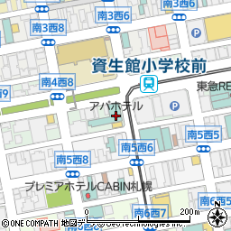 アパホテル札幌すすきの駅西周辺の地図