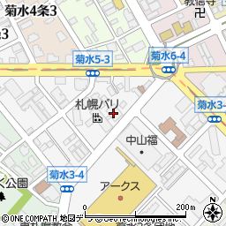 ダンロップタイヤ北海道株式会社札幌中央支店周辺の地図