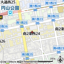 北海道札幌市中央区南２条西24丁目1周辺の地図