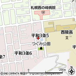 北海道札幌市西区平和３条5丁目周辺の地図