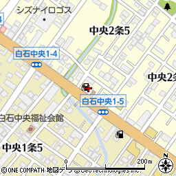札幌河辺石油株式会社　白石サービスステーション周辺の地図