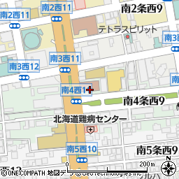 札幌市消防局中央消防署周辺の地図