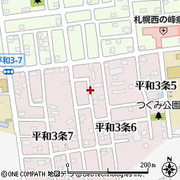北海道札幌市西区平和３条6丁目1周辺の地図