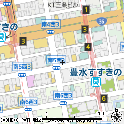 トラストパーク札幌すすきの５・２駐車場周辺の地図