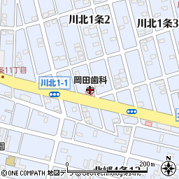 岡田歯科周辺の地図