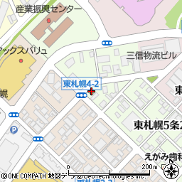 セブンイレブン東札幌５条店周辺の地図