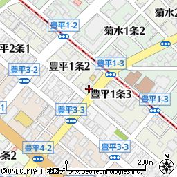 北海道札幌市豊平区豊平１条2丁目2-11周辺の地図