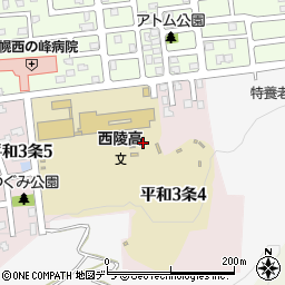 北海道札幌市西区平和３条4丁目周辺の地図