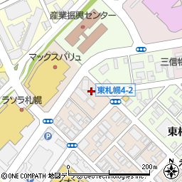 エクセルシオール東札幌周辺の地図