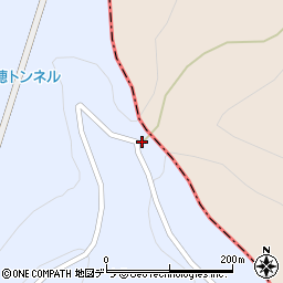 稲穂峠周辺の地図