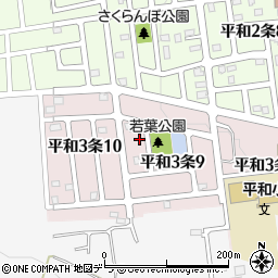 北海道札幌市西区平和３条9丁目4-11周辺の地図