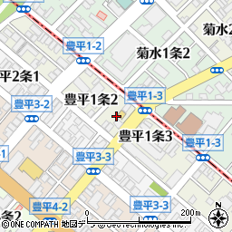 北海道札幌市豊平区豊平１条2丁目2周辺の地図