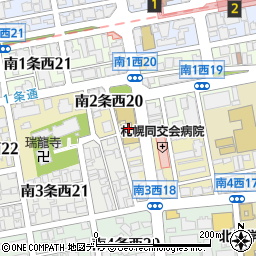 北海道札幌市中央区南２条西20丁目1周辺の地図