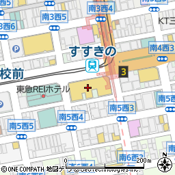ＪＬ・ＨＯＫＫＡＩＤＯ　ココノススキノ店周辺の地図