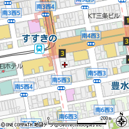 寿司と酒と韓国料理 あじさい食堂 すすきの札幌店周辺の地図