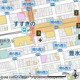 寿司と酒と韓国料理 あじさい食堂 すすきの札幌店周辺の地図