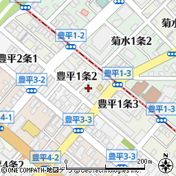 北海道札幌市豊平区豊平１条2丁目2-19周辺の地図