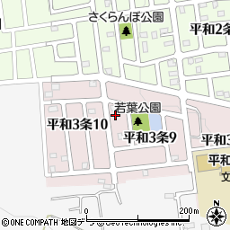北海道札幌市西区平和３条9丁目4-7周辺の地図