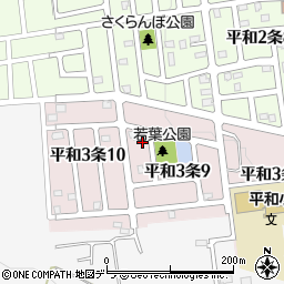 北海道札幌市西区平和３条9丁目4-10周辺の地図