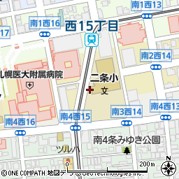 北海道札幌市中央区南２条西15丁目周辺の地図