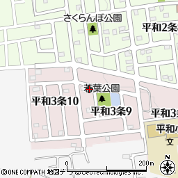 北海道札幌市西区平和３条9丁目4-9周辺の地図