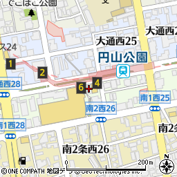 アスリート治療院円山公園店周辺の地図