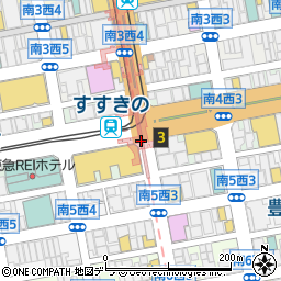 ゆうちょ銀行南北線すすきの駅内出張所 ＡＴＭ周辺の地図