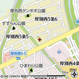 北海道三菱厚別通店周辺の地図