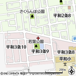北海道札幌市西区平和３条9丁目1周辺の地図