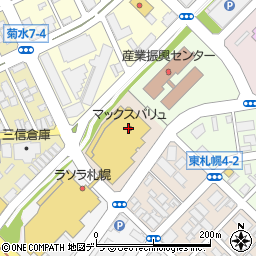 マックスバリュ東札幌店周辺の地図