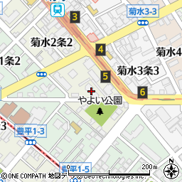 エクセルシオール菊水２周辺の地図