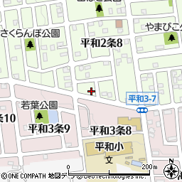 北海道札幌市西区平和２条8丁目5-6周辺の地図