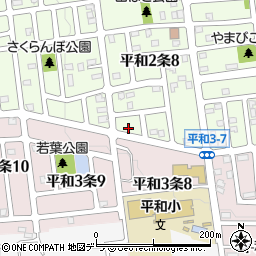 北海道札幌市西区平和２条8丁目5-7周辺の地図