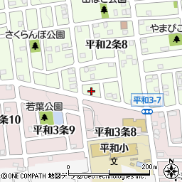 北海道札幌市西区平和２条8丁目5周辺の地図