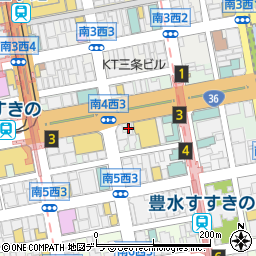 【全席個室】博多もつ鍋と馬肉 九州料理 博多灯 すすきの駅前周辺の地図