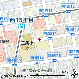 北海道札幌市中央区南２条西周辺の地図