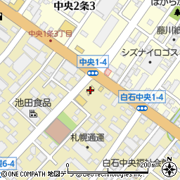 セブンイレブン札幌白石中央１条店周辺の地図
