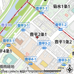 リパーク札幌豊平２条１丁目駐車場周辺の地図