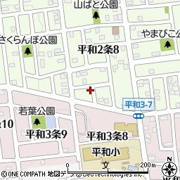北海道札幌市西区平和２条8丁目5-1周辺の地図
